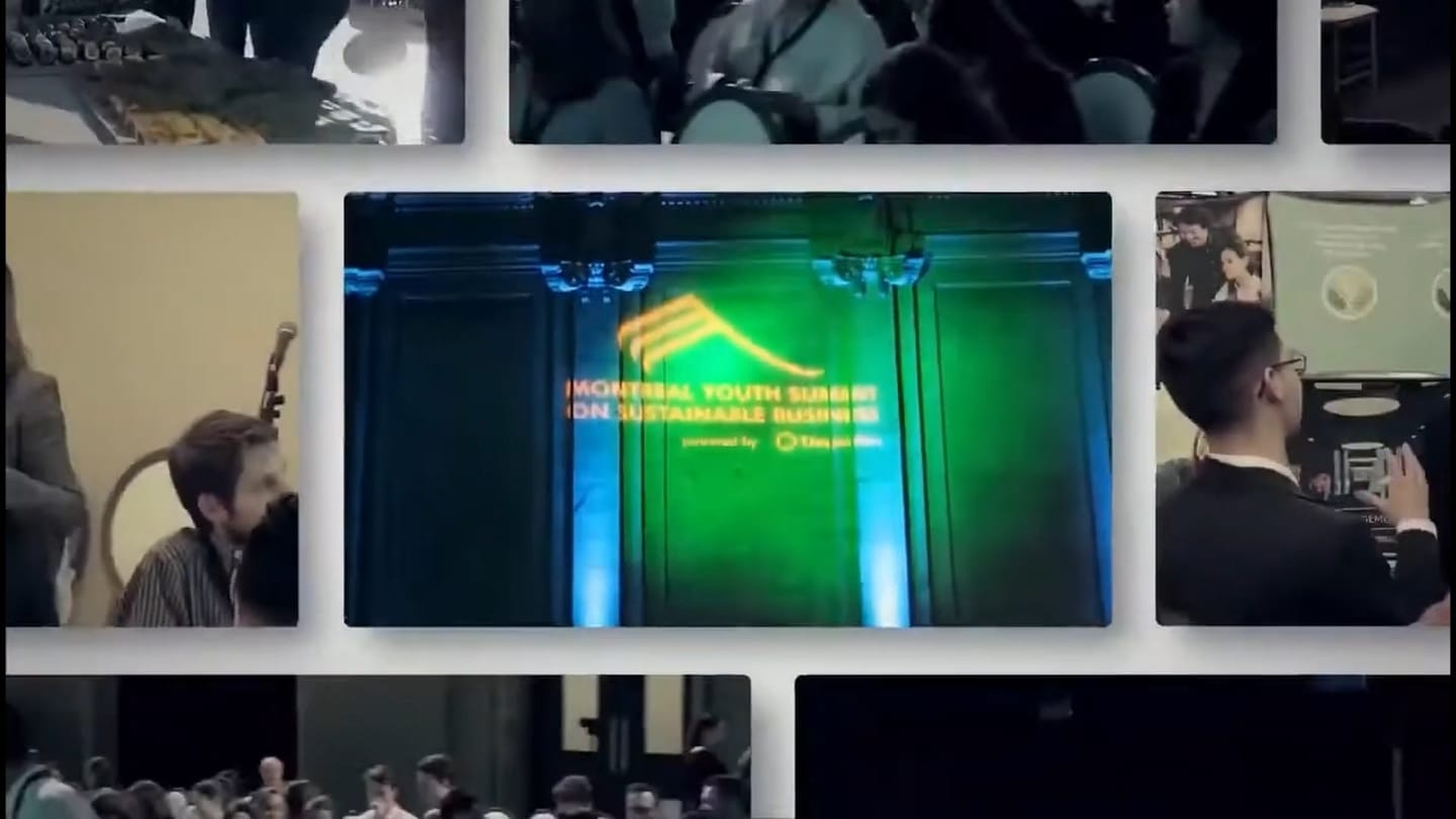 Still 3 of 4 from “Montreal Sustainability Youth Summit”